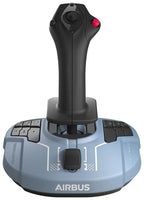 Жичен джойстик Thrustmaster TCA Sidestick Airbus Edition, авиосимулатор за PC, Черен;Син