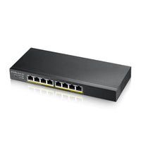 Суич ZyXEL GS1915-8, 8-портов, Gigabit, Управляем, PoE