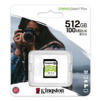 Карта памет Kingston Canvas Select Plus SD 512GB, Class 10 UHS-I