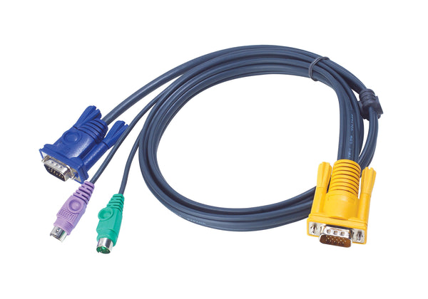 KVM кабел ATEN 2L-5210P, PS/2 KVM към 3in1 SPHD, 10 м
