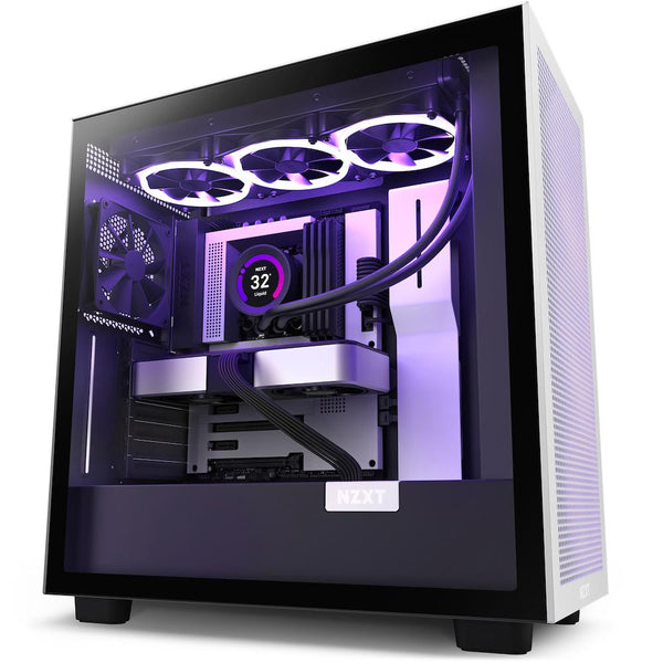 Кутия NZXT H7 Flow Matte Black & White