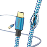 Кабел HAMA Reflective, USB-C мъжко - USB-A мъжко, 1.5 м.