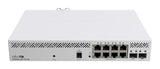 Суич MikroTik CSS610-8P-2S+IN, 8 x Gigabit Ethernet ports, 2 x SFP, PoE out