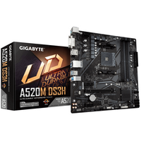 Дънна платка GIGABYTE A520M-DS3H, Socket AM4, mATX, 4xDDR4, M.2