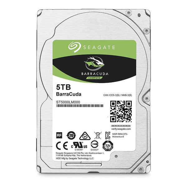 Hard Drive Seagate Barracuda 5TB, 5400RPM, 2.5 ", 128MB, ST5000LM000