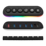 5 портов Хъб Streamplify HUB DECK 5, USB 3.0, RGB