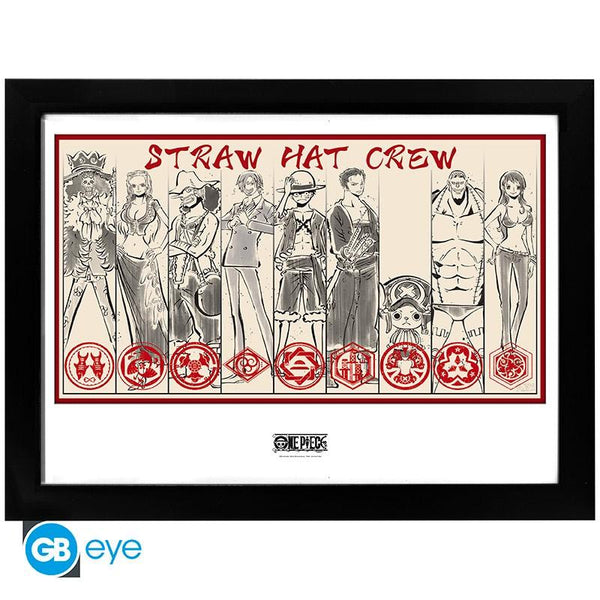 GBEYE ONE PIECE - Framed print "Straw Hat Crew" (30x40)