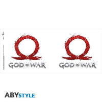 Чаша ABYSTYLE GOD OF WAR, Logo, Порцелан, Бяла