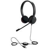 Слушалки Jabra Evolve 20 Stereo Microsoft Teams Optimized, Микрофон, Черни