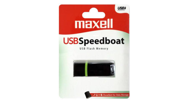 MAXELL Speedboat USB memory device, USB 2.0, 16GB, Black