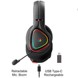 Геймърски слушалки A4TECH Bloody MR710, Bluetooth v5.0, 2.4Ghz Wireless, Кабел 3.5мм, RGB, Микрофон, Черен