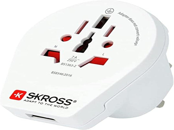 Адаптер SKROSS 1500267, World to UK, 220V