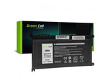 Laptop battery Green Cell, Dell wdxor-H, Dell Inspiron 13 5368, 5378, 5379, 14 5482, 15 5565, 5567, 5568, 5570, 5578, 5560, 7570, 17 5770, 11.4v, 3400mAh