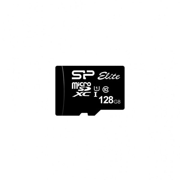 Карта памет Silicon Power Elite, 128GB, Micro SDHC/SDXC, UHS-I, SD Adapter