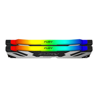 Памет Kingston Fury Renegade Silver/Black RGB 32GB(2x16GB) DDR5 7200MHz CL38 KF572C38RSAK2-32, XMP