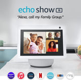 Смарт тонколона Amazon Echo Show 10 (Gen 3), сензорен екран, гласов асистент, Бял