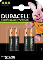 Акумулаторна батерия DURACELL R03 AAA, 900mAh NiMH, 1.2V, 4 бр. в опаковка