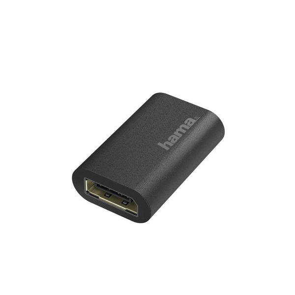 Адаптер HAMA, DisplayPort мъжко - DisplayPort  женско, Ultra HD, 4K, Черен