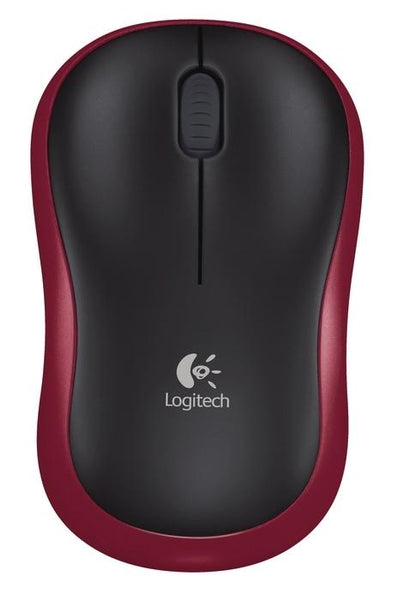 Безжична оптична мишка LOGITECH M185, Червена, USB