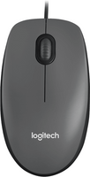 Жична оптична мишка LOGITECH M100, Черен, USB