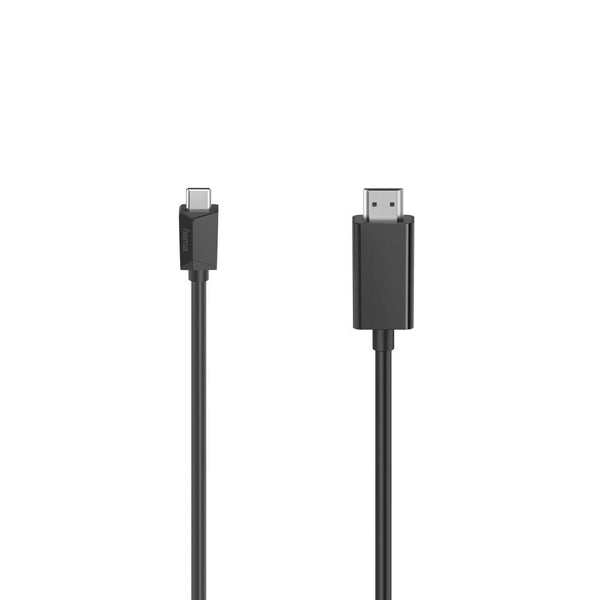 Кабел HAMA 200719, USB-C мъжко - HDMI мъжко, Ultra-HD, 4K, 3 м, 3 звезди, Черен