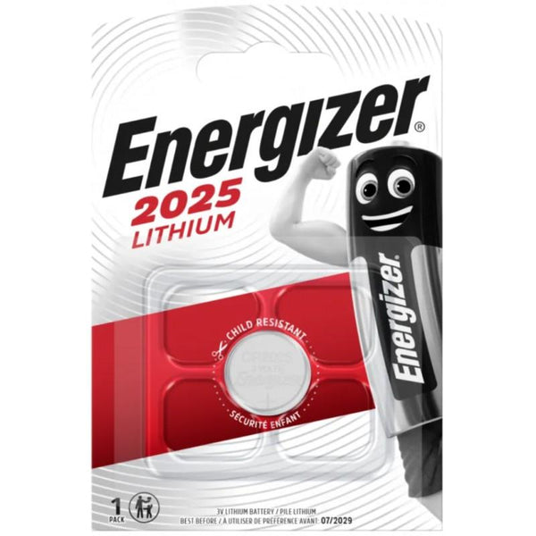 Бутонна батерия литиева ENERGIZER CR2025, 3V, 1 бр. в блистер