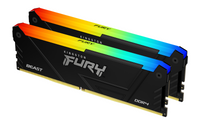 Памет Kingston FURY Beast Black RGB 64GB(2x32GB) DDR4 3200MHz CL16 2Rx8 KF432C16BB2AK2/64