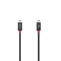 Кабел HAMA E-Marker, USB-C мъжко - USB-C мъжко, 40 Gbit/s, 5 A, 240 W, 0.80 м, Черен