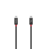 Кабел HAMA E-Marker, USB-C мъжко - USB-C мъжко, 40 Gbit/s, 5 A, 240 W, 0.80 м, Черен