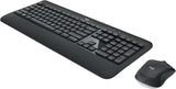 Kомплект клавиатура с мишка Logitech MK540, Безжичен, 2.4 GHz, Черен