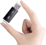 USB памет SILICON POWER Blaze B02, 128GB, USB 3.2 Gen 1, Черен