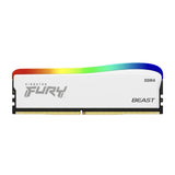 Памет Kingston FURY Beast White RGB 16GB DDR4 PC4-28800 3600MHz CL18 KF436C18BWA/16