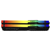 Памет Kingston FURY Beast Black RGB 64GB(2x32GB) DDR5 PC5-44800 5600MHz CL40 KF556C40BBAK2-64