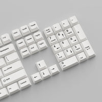 Капачки за механична клавиатура Keychron Cherry Profile Double - Shot PBT Full Set 219 Keycaps - Black on White