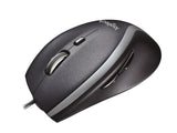 Жична оптична мишка LOGITECH M500, Бърз скрол, USB, Черен