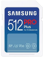 Карта памет Samsung PRO Plus, SD Card, 512GB, USB Четец, Бяла