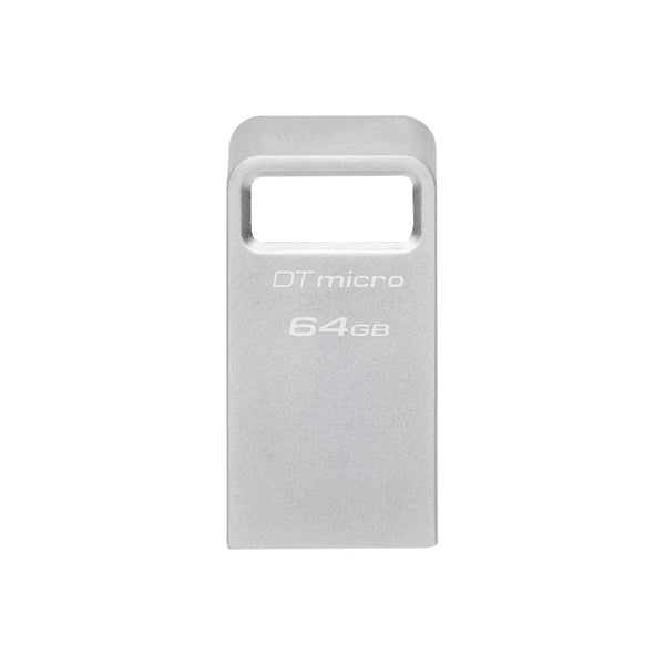 USB памет KINGSTON DataTraveler Micro, 64GB, USB-A 3.2 Gen 1, Сребрист