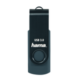 USB memory Hama Rotate, 128GB, 90 MB / s, petroleum blue