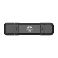 Външен SSD Silicon Power DS72 Black, 1TB, USB-A и USB-C 3.2 Gen2