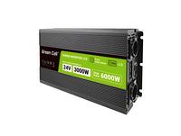 Инвертор GREEN CELL, 24/220V,  DC/AC, 3000W/6000W, INVGCP3000LCD  LCD Чиста синусоида