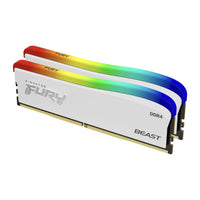 Памет Kingston FURY Beast White RGB 16GB(2x8GB) DDR4 PC4-28800 3600MHz CL17 KF436C17BWAK2/16