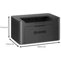 Лазерен принтер Kyocera PA2001, A4, 20 ppm, USB, RAM 32 MB, 1800 x 600 dpi