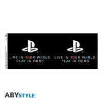 Чаша ABYSTYLE PLAYSTATION, World, Порцелан, Бяла