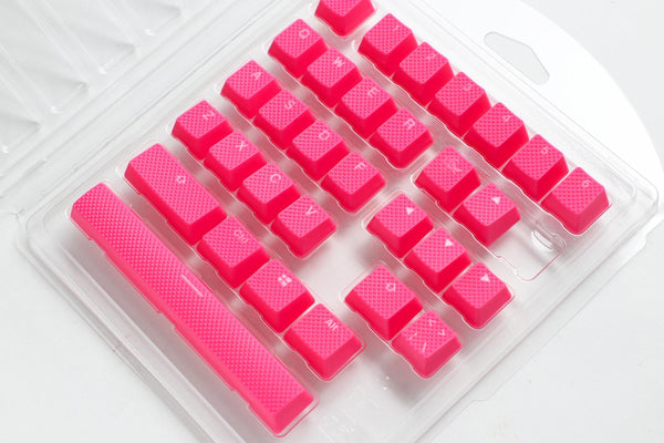 Капачки за механична клавиатура Ducky Pink 31-Keycap Set Rubber Backlit Double-Shot US Layout