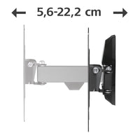 Стенна стойка за TV, Fullmotion, 122см, 48", 1 рамо , 1 звезда,200x200, черна