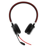 Слушалки Jabra Evolve 40 Stereo Microsoft Teams Optimized, Микрофон, Черни