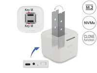 Станция Delock USB-C, За 2 x M.2 NVMe PCIe SSD, Клониране