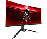 Геймърски Монитор ASRock PG34WQ15R2B, 34" UHD (3840x2160) VA 1500 Curved, 165Hz, 1ms, HDMI, DisplayPort AMD FreeSync WiFi