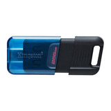 USB памет KINGSTON DataTraveler 80M, 256GB, USB-C 3.2 Gen 1, Черен/Син