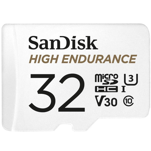 Карта памет SANDISK High Endurance, microSDXC, 32GB, U3, 100 Mb/s, SD адаптер